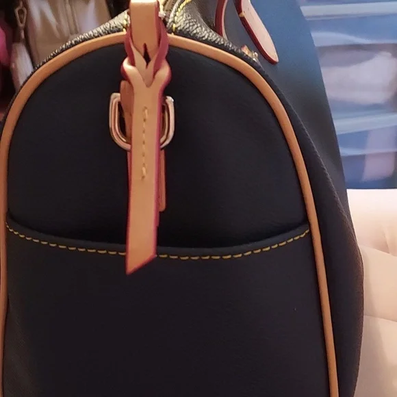 Dooney & Bourke Navy Blue Satchel - Picture 2 of 5